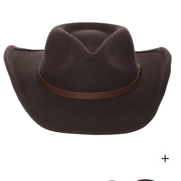 ✨Men’s outback wool cowboy hat Dakota brown shapeable western felt cowboy hat ✨ - Picture 3 of 16